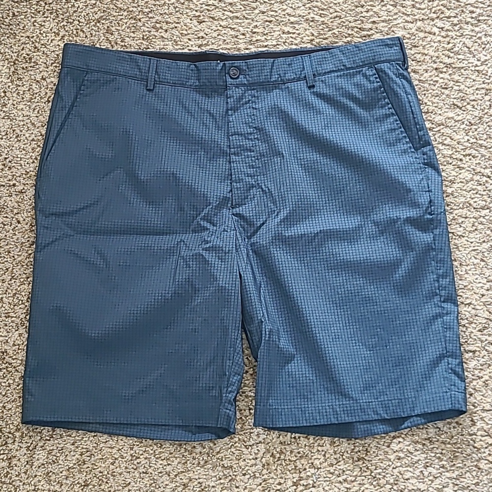 Greg Norman Collection Navy Houndstooth Trousers